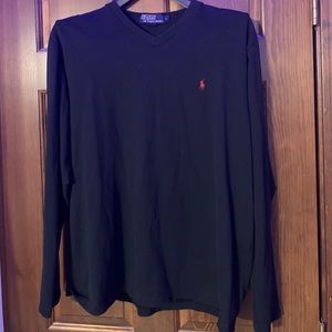 Black Polo long sleeve tee